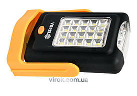 Ліхтар діодний з режимами 20+3 Vorel настільний на шарнірах батарейковий 3ААА х 1,5 В [12/48]