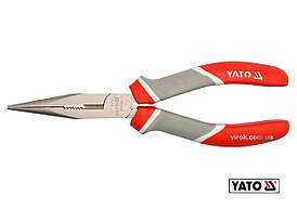 Тонкогубці нікельовані YATO : L= 200 мм [6/60]