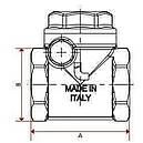 Зворотний клапан для води ITAP ROMA 1″ латунний хлопавка 130, фото 5