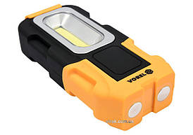 Ліхтар діодний, на обертовій підставці VOREL; живлення від 3х ААА батарейок 1,5В; 47х32х25 мм [12]