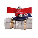 Кран кульовий з обтискною гайкою SOLOMON 16х1/2″ внутрішня різьба (1184 ), фото 2