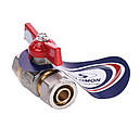 Кран кульовий з обтискною гайкою SOLOMON 16х1/2″ внутрішня різьба (1184 ), фото 3