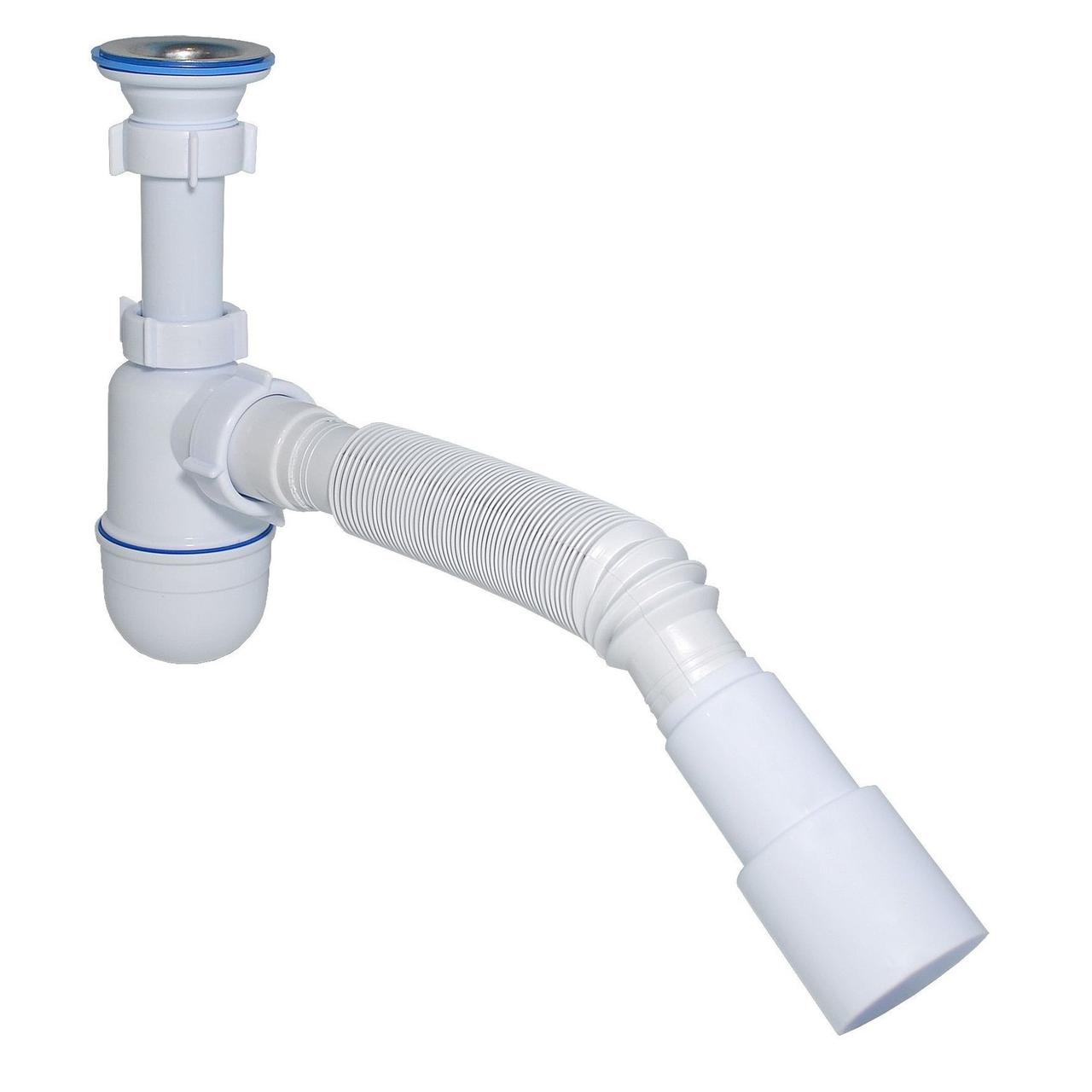 Сифон Waterstal А-3202 під умивальнк з гофрою 1 1/4<unk> 40/50, фото 1