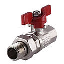 Кран кульовий прямий з американкою SELBA 1/2″ латунний посилений SL1509, фото 2