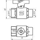 Кран кульовий для води SELBA 3/4″ PN 40 внутрішній зовнішній SL1508, фото 3