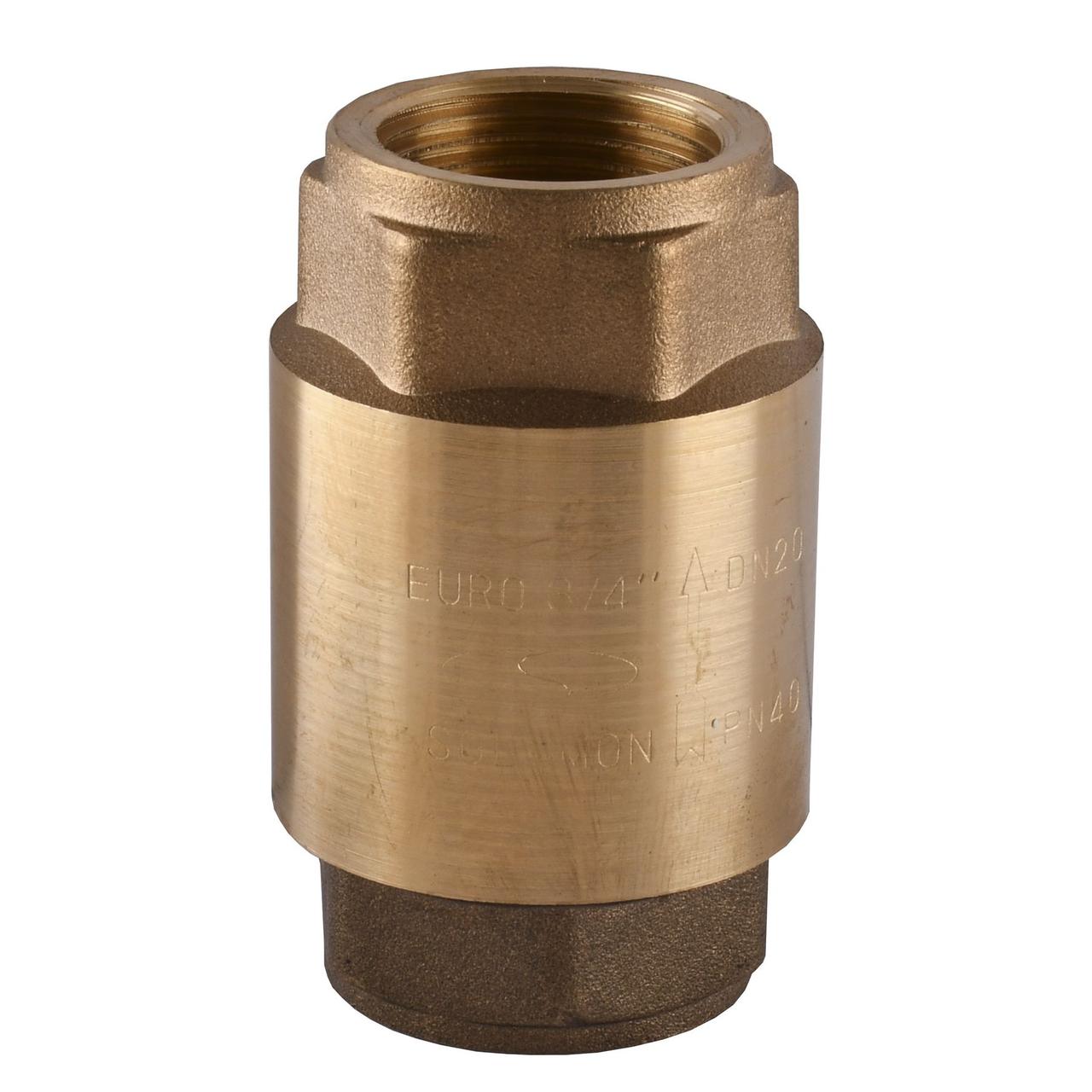 Зворотний клапан для води SOLOMON Europa DN 3/4" з латунним штоком 6026, фото 1