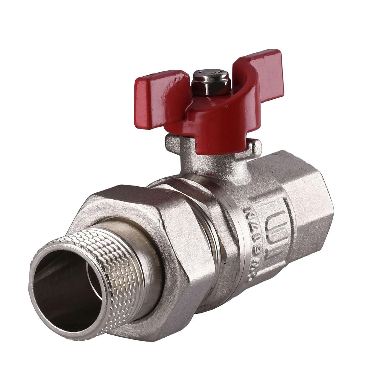 Кран кульовий прямий з американкою SELBA 3/4" КБ SL1509