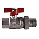 Кран кульовий прямий з американкою SELBA 3/4" КБ SL1509, фото 2