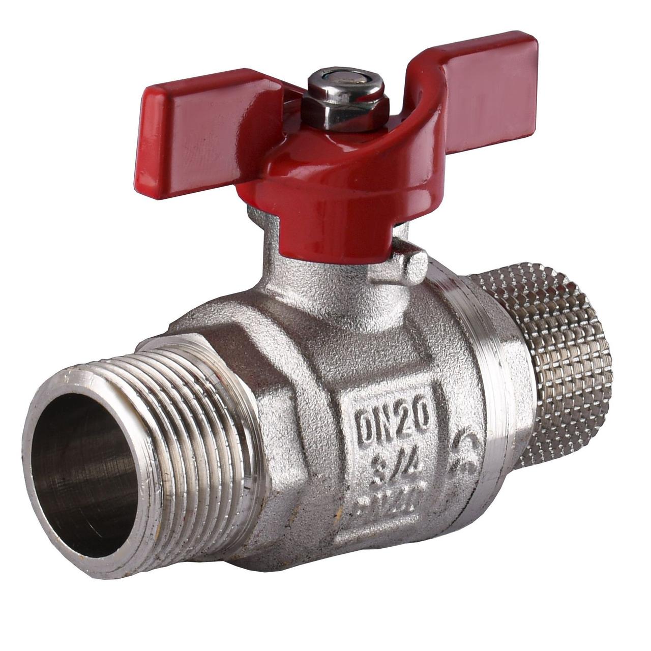 Кран кульовий для води SELBA DN 3/4" (PN 40) зовнішній-зовнішній (Німеччина) SL1503, фото 1