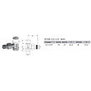 Кран радіаторний кутовий ARCO 1/2″ під ключ (Іспанія) 507205, фото 2