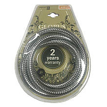 Шланг душовий хромований Globus LUX 175 см (нержавіюче обплетення) NH-02D-175