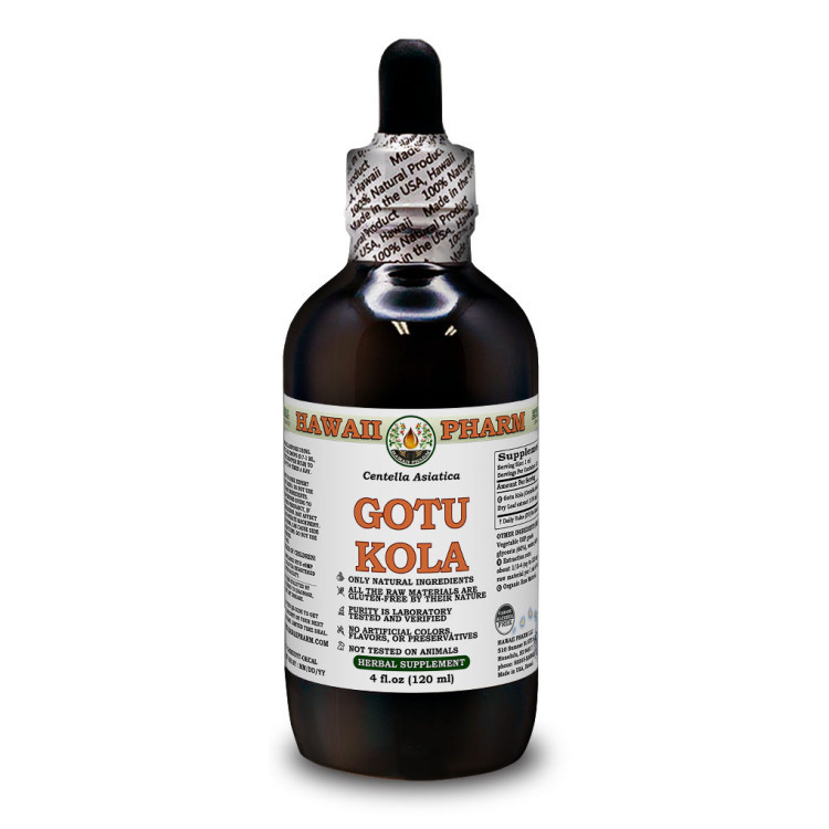 Hawaii Pharm Gotu Kola Alcohol-FREE / Готу Кола без спирту органічна 120 мл