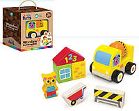 Деревянная игрушка Kids hits KH20/017 (30шт) бетономешалка в коробке 16*19*10,3см
