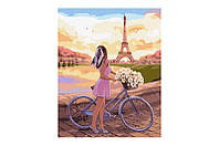 Набор для росписи по номерам "Романтика в Париже" KHO2607 40х50см IDEYKA