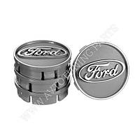 Заглушка колесного диска Ford 60x55 черный ABS пластик (4шт.) 50040 (50040) KM