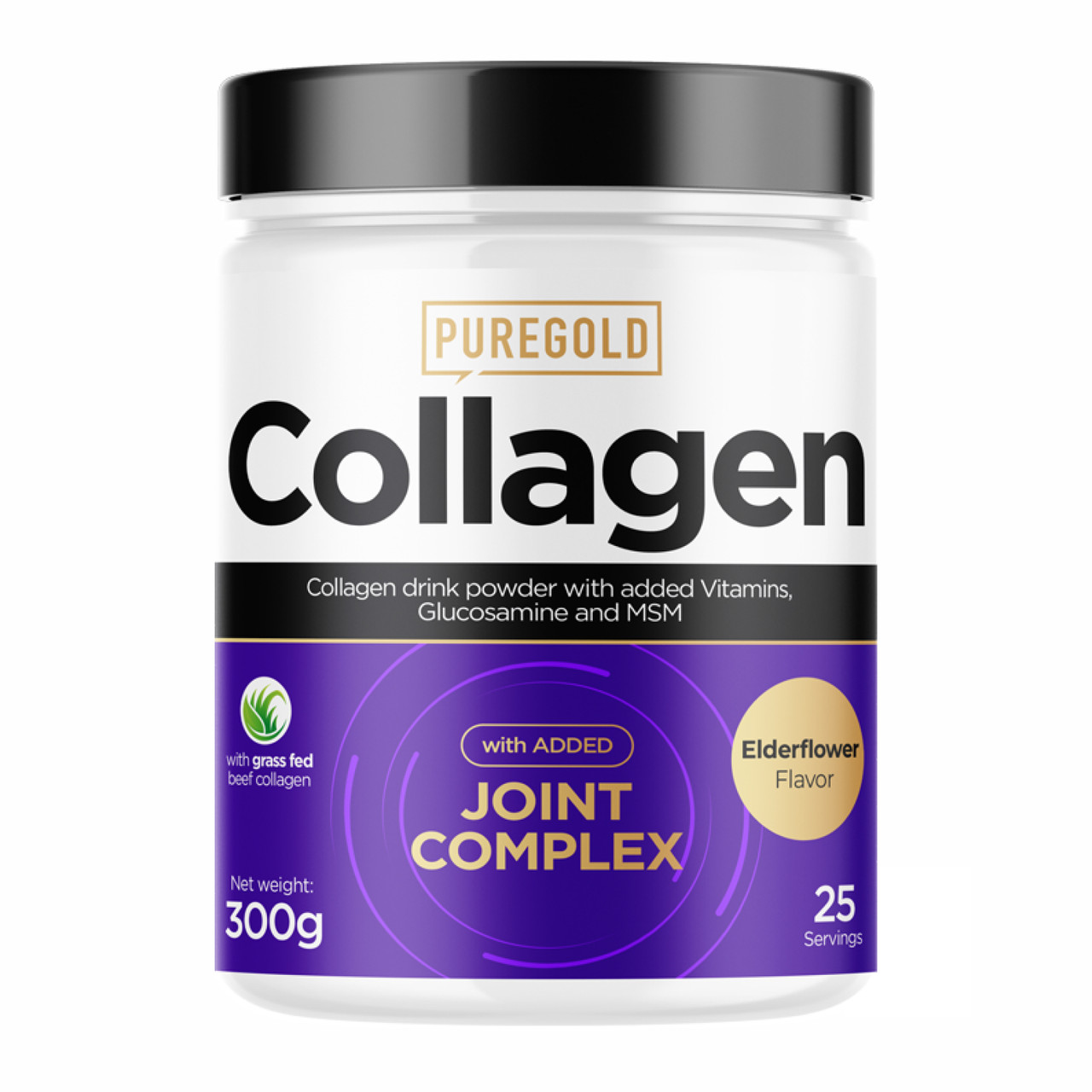 Колаген для сухоглобів Pure Gold Collagen Joint Complex 300 г Elderfavered, фото 1