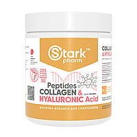 Пептиди колагену та гіалуронова кислота Stark Pharm Collagen Peptides & Hyaluronic Acid 225 г Raspberry