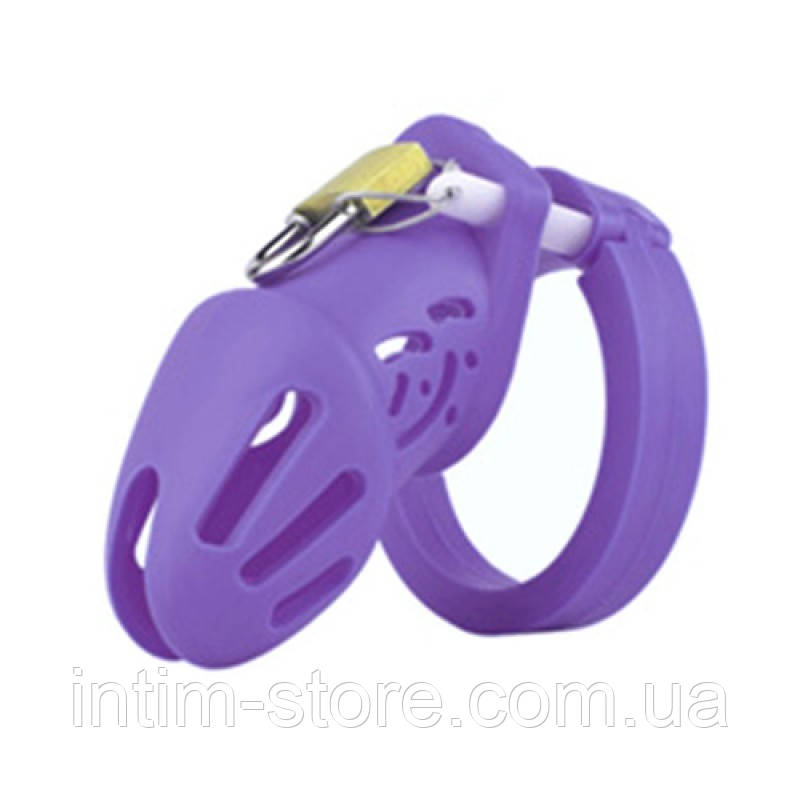 Силіконовий пояс вірності для чоловіків Purple Small, фото 1