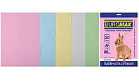 Набор цветной бумаги PASTEL, 5 цв., 20 л., А4, 80 г/м² BM.2721220-99 BUROMAX (4823078962256)