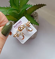 Сережки дитячі медичне золото Xuping метелики