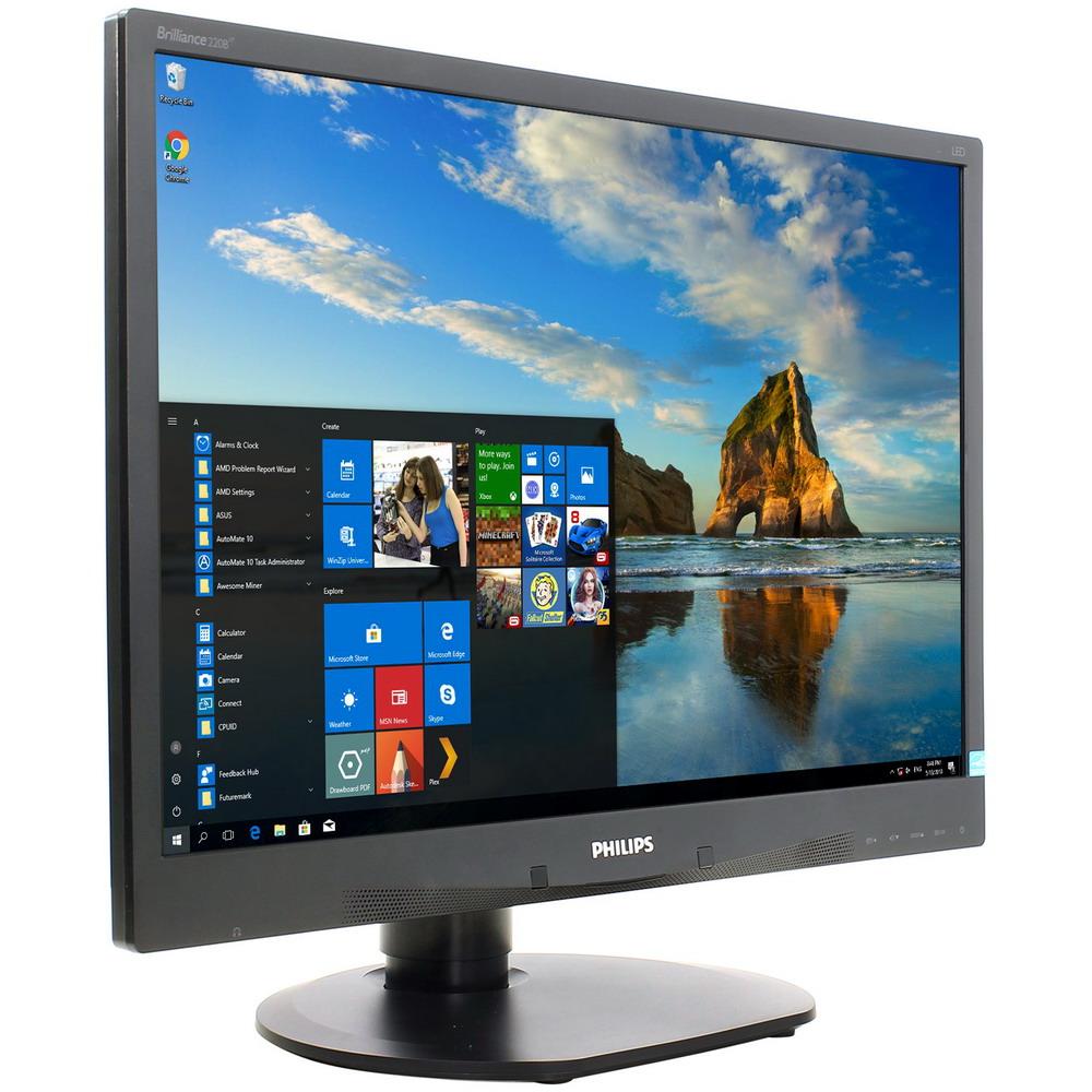 Монітор 22" 1680*1050 TN Philips 220B4LPCB LED VGA DVI MM Pivot чорний бв A Гар.12міс!