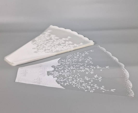Упаковка конус під квіти h50/ 9низ/45верх(100 шт.)візерунок 161 (1100 шт.), фото 1