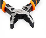 ПЛОСКОГУБЦІ - ПАСАТИЖІ УНІВЕРСАЛЬНІ POLAX ЗІ ЗНІМАЧАМИ ІЗОЛЯЦІЇ, 4.0, 2.5, 2.0, 1.5, 1.0 ММ, 225 ММ (35-019), фото 2