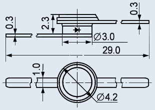 3И201Б діоди тунельні, арсенідгалієві, сплавні, генераторні., фото 1