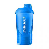 Шейкер BioTech Shaker Wave 3 in 1 600 ml (250 ml + 100 ml) "Schocking Blue"
