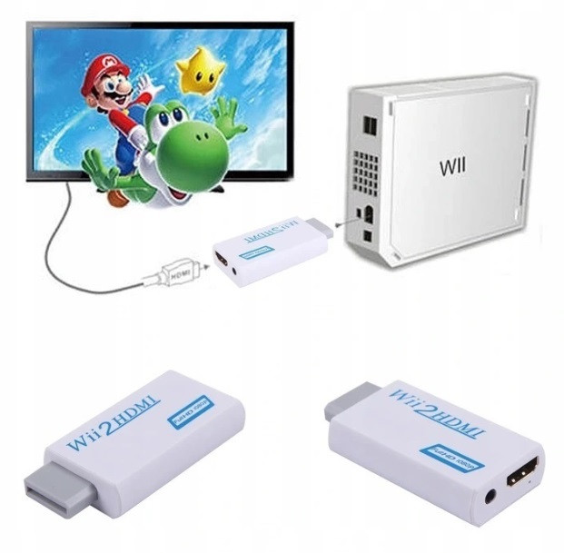 Конвертер Nintendo Wii в HDMI видео аудио 1080p 3,5 адаптер Converter - фото 7 - id-p2123519903