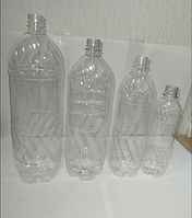 Пластикова пляшка ПЕТ 1,5 л, прозора з кришкою (90 шт.)
