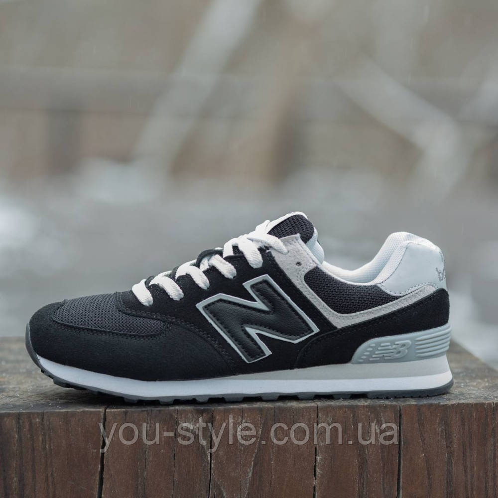 Демісезонні кросівки New Balance колір чорний, білий