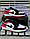 Кросівки Nike Air Jordan 1 low (black/white/red), фото 5