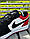 Кросівки Nike Air Jordan 1 low (black/white/red), фото 8