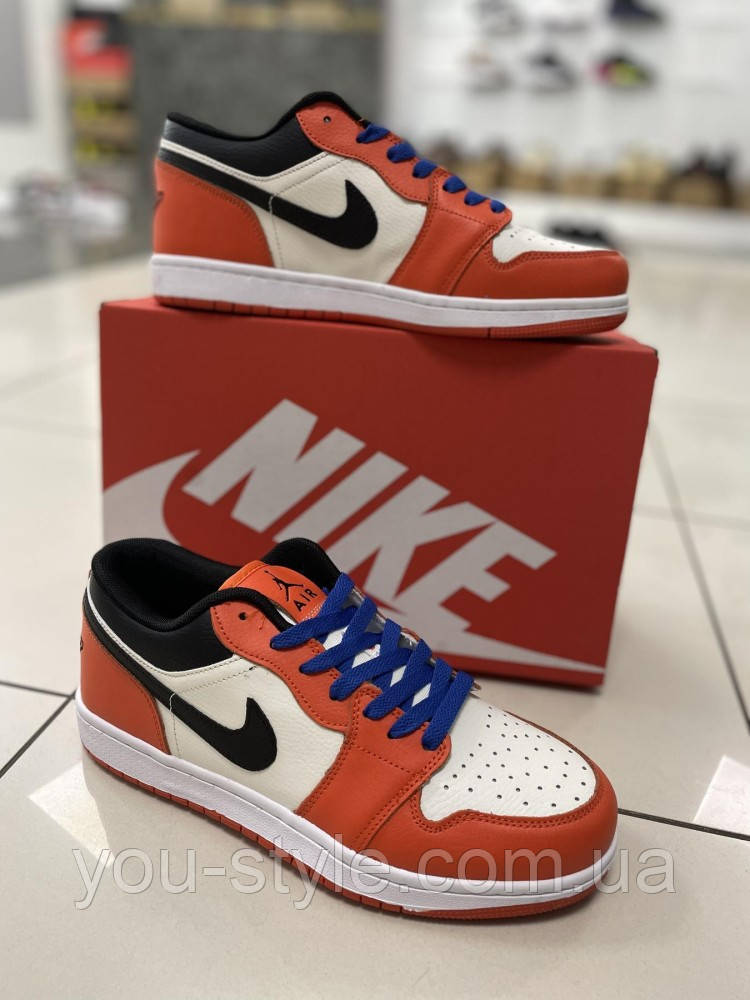 Кросівки Nike Air Jordan 1 low (orange)