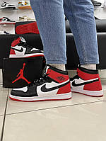 Кросівки Nike Air Jordan 1 RED /white/black (ТОП якість)