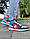 Кросівки Nike Air Jordan 1 (білий червоний синій блакитний), фото 4