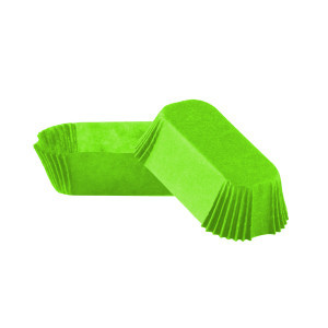 Паперова форма прямокутна Р8 (h=30, 80х35) 45г/м2 зелена (100 шт)