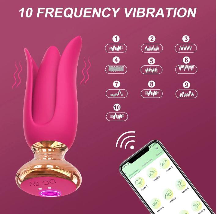 Анальна пробочка 10 режимів вібрації, з керуванням від смартфона, фото 1