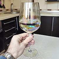 Большой бокал для вина "Бамбл", 600мл, Перламутровый