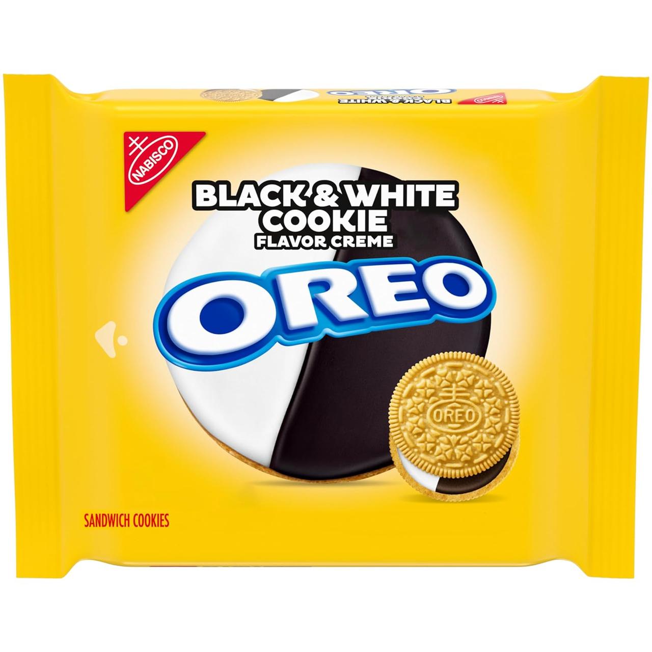 Печиво OREO Black and White Cookie Creme Sandwich Cookies, 302г, фото 1