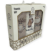 Набір вафельних кухонних Nilteks Towels Vip бавовна 40-60 см бежевий