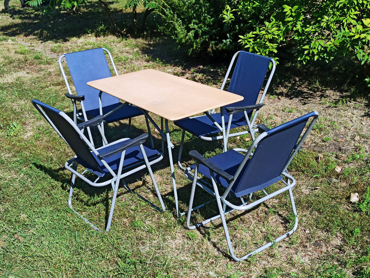 Купити стіл стільці для пікніка "Комфорт ФМ+4с", складані меблі, фото 1