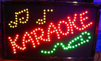 Световое табло вывеска светодиодная для кафе бара магазина Караоке 55х33 см