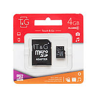Карта памяти T&G microSD Class 4 4GB (22020)
