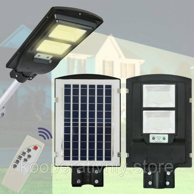 Вуличний ліхтар на стовп solar street light 1VPP з пультом ART-7142 для освітлення вулиць, парків