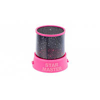 Ночник "звездное небо" Star Master цвет черный корпус розовый 2 режима (462403 YS)