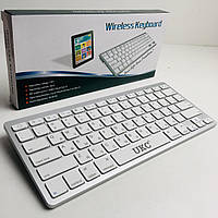 Беспроводная Bluetooth клавиатура Wireless Keyboard X5 ART-3710 Белая