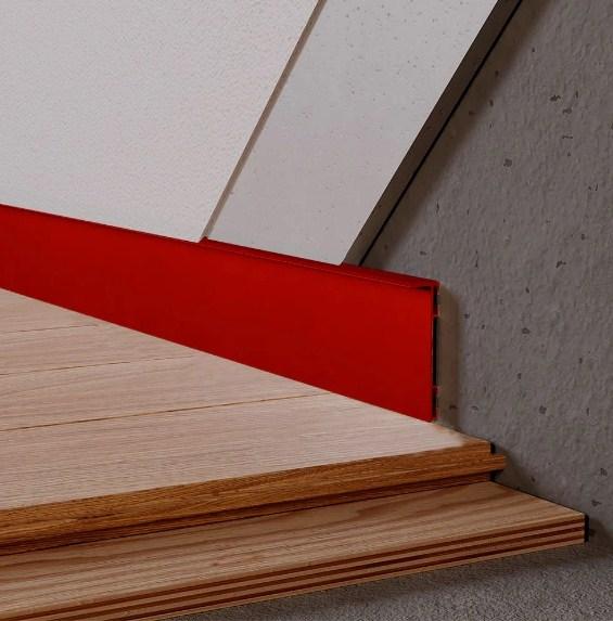 Плінтус прихованого монтажу RAL 60х15х2700 мм (профіль) алюмінієвий підлоговий ALU-S6015R