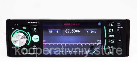 Автомагнітола піонер Pioneer 4029 1 din автомобільна аудіосистема стерео Bluetooth Магнітола в машину